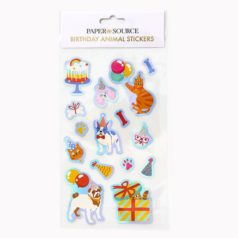 Birthday Animal Sticker Sheet
