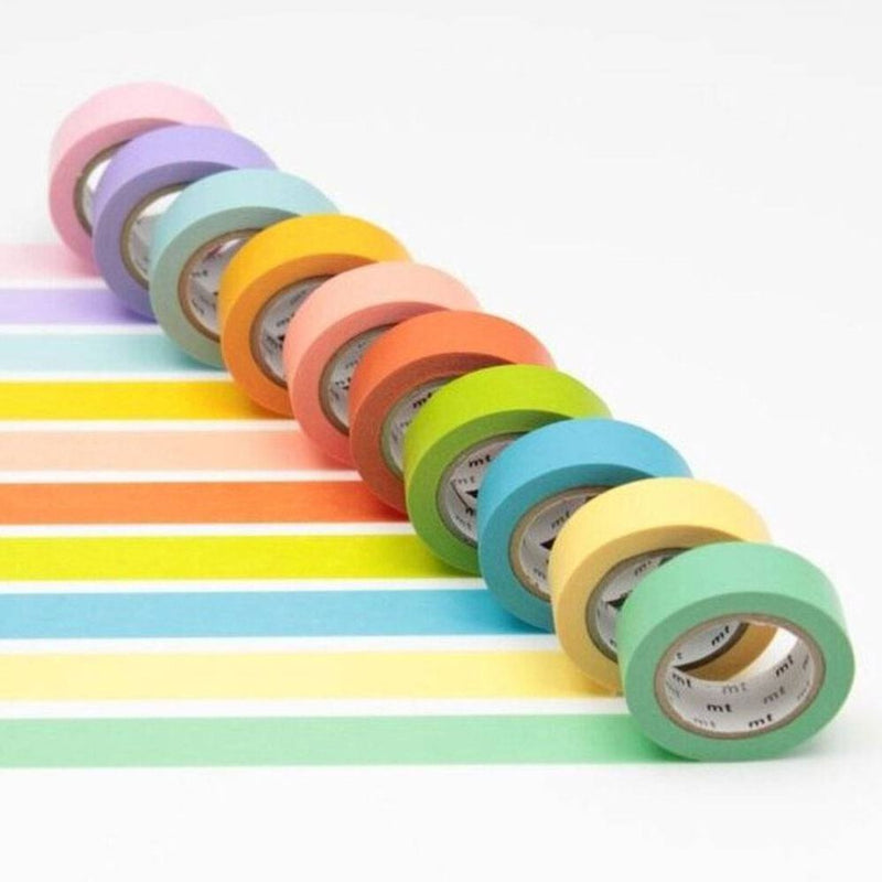 10 Color Tapes: 10 Solid LIGHT Colors – Boxed; Assortment 2