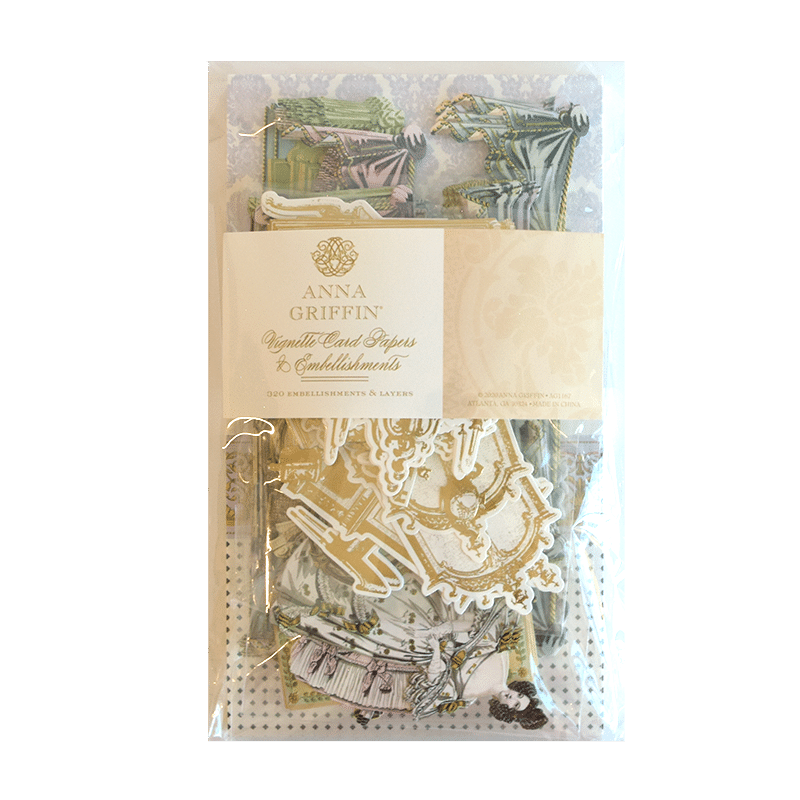 VIGNETTE PAPERS AND EMBELLISHMENTS