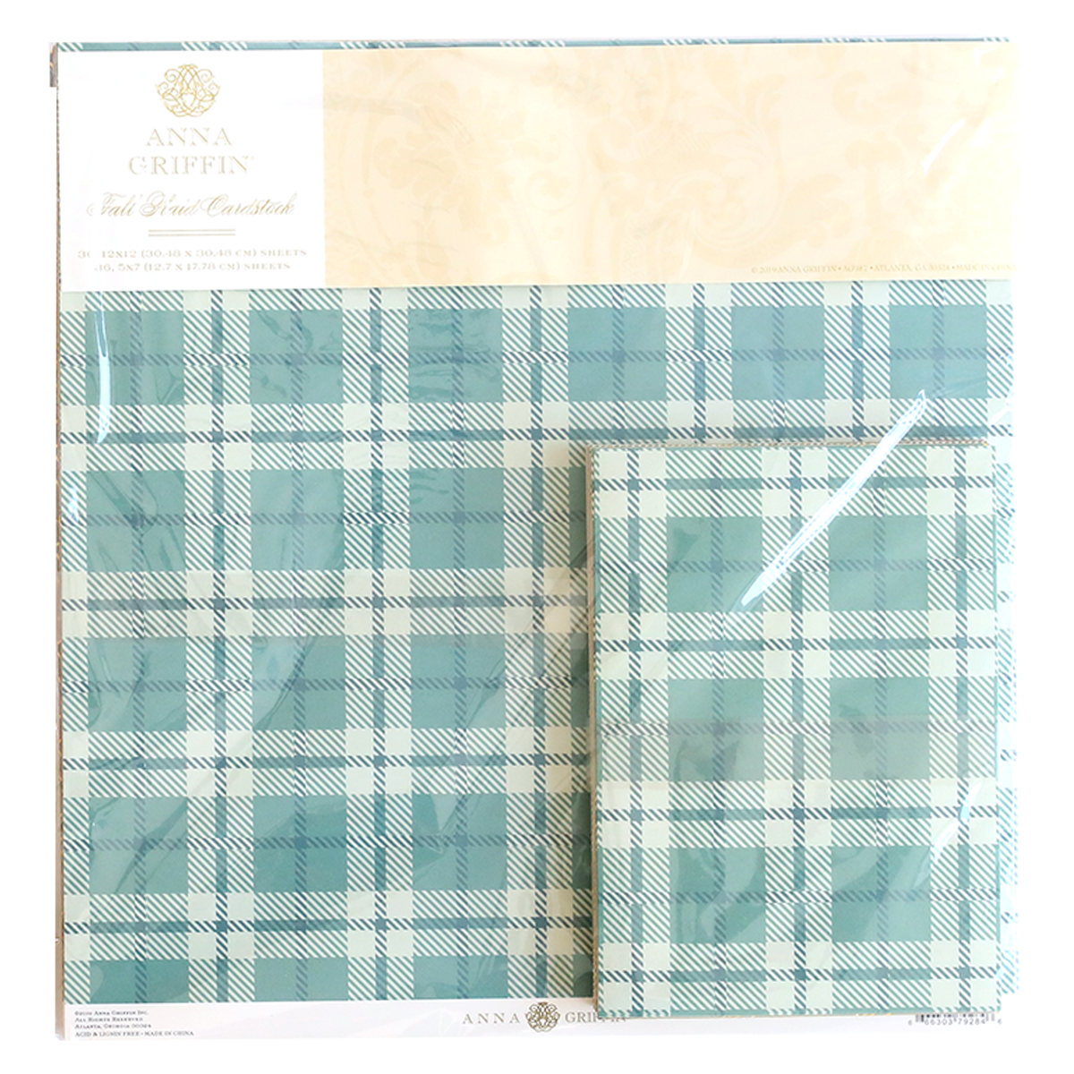 FALL PLAID 5X7 AND 12X12 CARDSTOCK