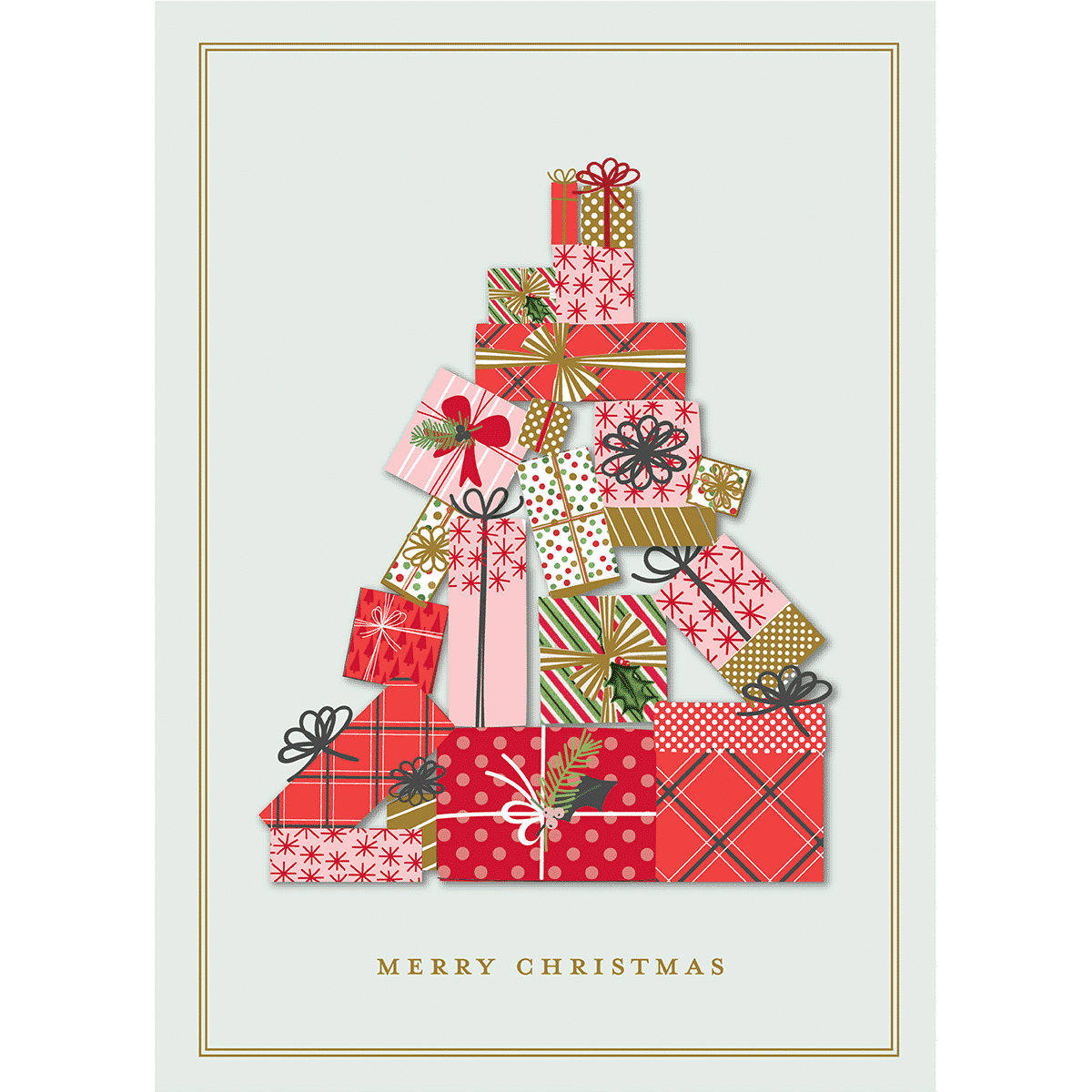 PRESENT TREE CHRISTMAS CARD