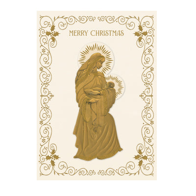 MADONNA AND CHILD BOXED CARD 10CT