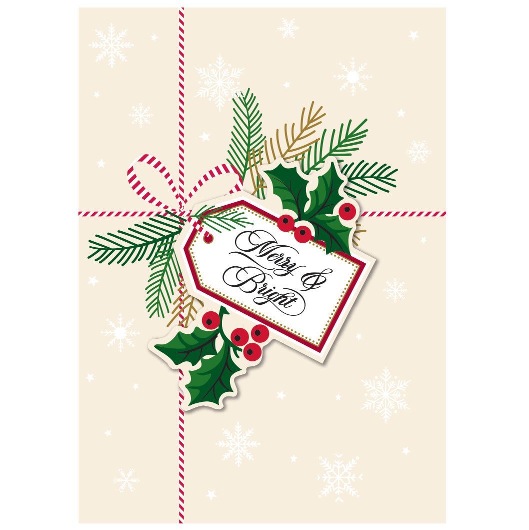 SNOWFLAKE PRESENT SINGLE CARD