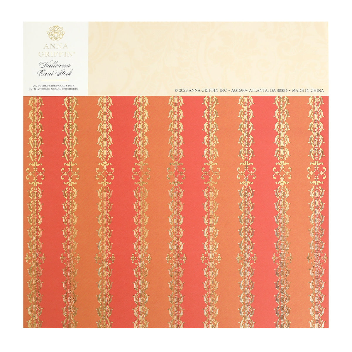 HALLOWEEN DOUBLESIDED 12X12 CARDSTOCK