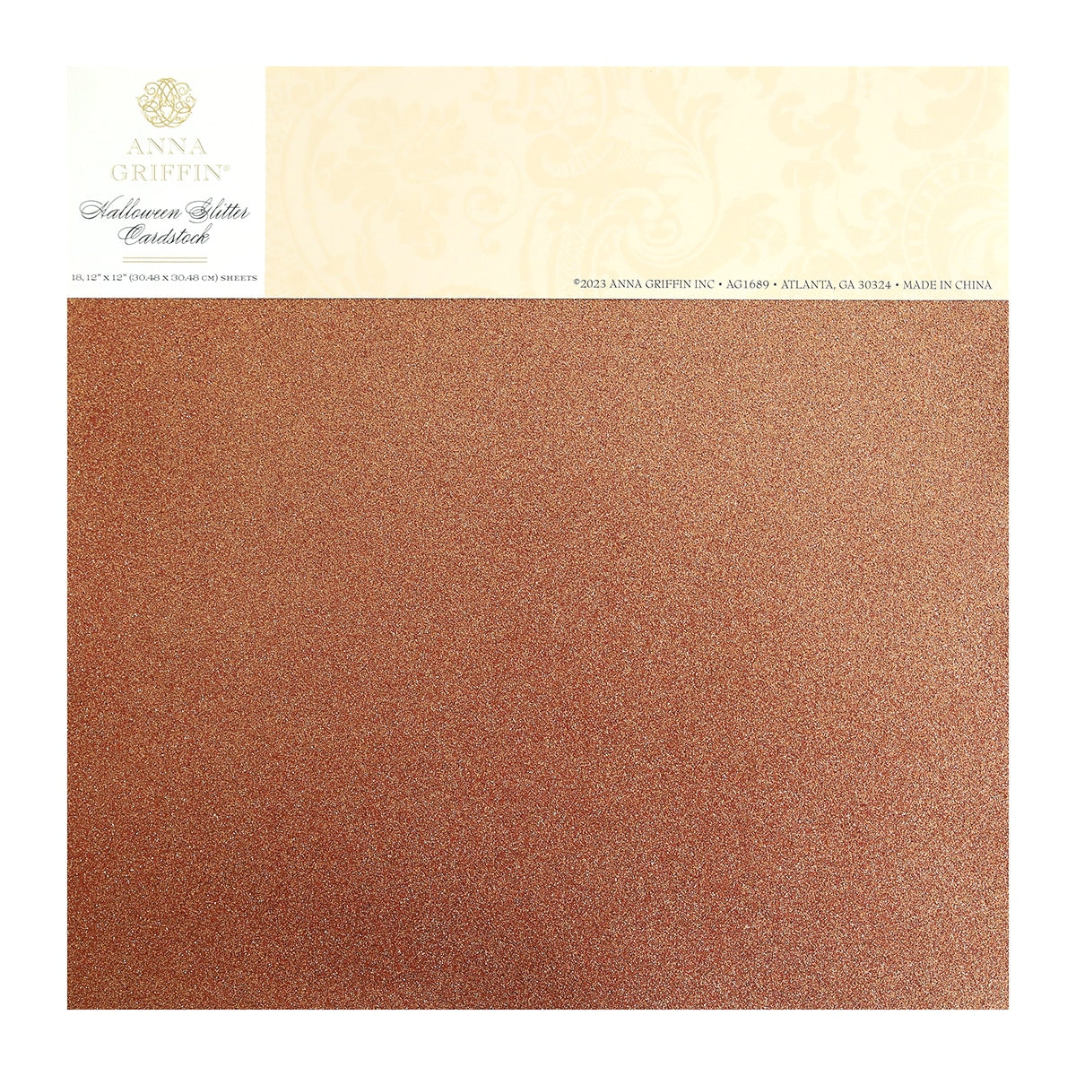 HALLOWEEN 12X12 GLITTER CARDSTOCK